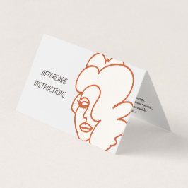 Tarjeta De Visita Extensiones de Eyelash exantema después de las ins