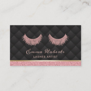 Tarjeta De Visita Extensiones de lujo de la pestaña del artista de