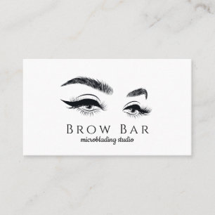 Tarjeta De Visita Extensiones de Microblando y Eyelash