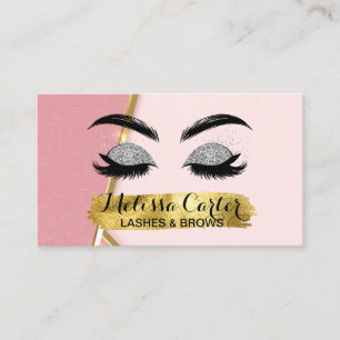 Tarjeta De Visita Extensiones Eyelash Artist Makeup Pulveriza Brotes