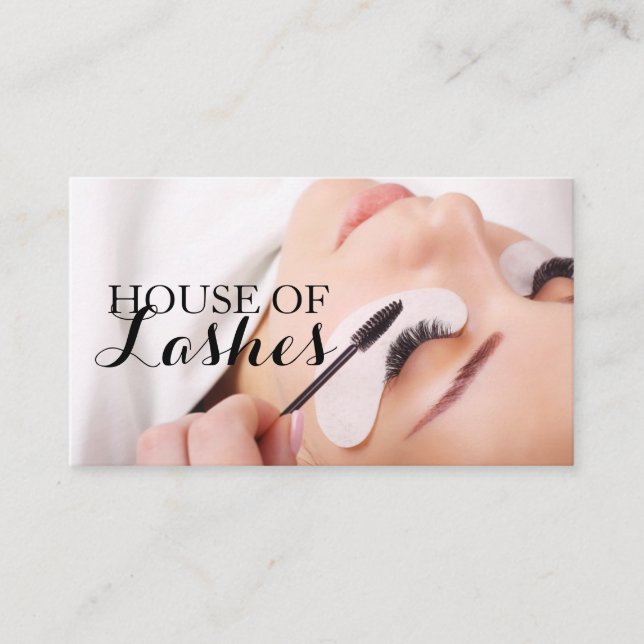 Tarjeta De Visita Extensiones Eyelash Beauty Salon Spa (Anverso)