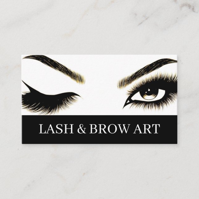 Tarjeta De Visita Extensiones Eyelash Beauty Salon Spa Business Car (Anverso)