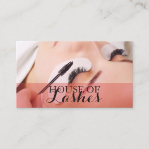 Tarjeta De Visita Extensiones Eyelash Beauty Salon    SpaBusiness Ca