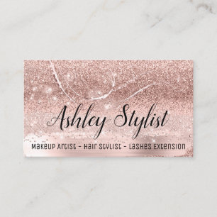Tarjeta De Visita Extensiones Eyelash de Artista de maquillaje Profe