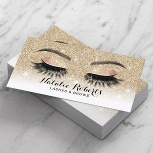 Tarjeta De Visita Extensiones Eyelash Elegante Salón De Lash Purpuri