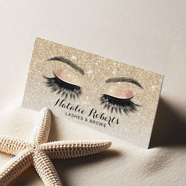 Tarjeta De Visita Extensiones Eyelash Moda Salón de Belleza Purpurin (Subido por el creador)