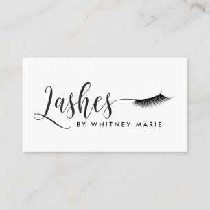 Tarjeta De Visita Extensiones Eyelash modernas