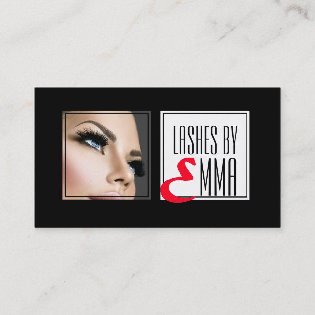 Tarjeta De Visita Extensiones EyeLash profesionales (Anverso)