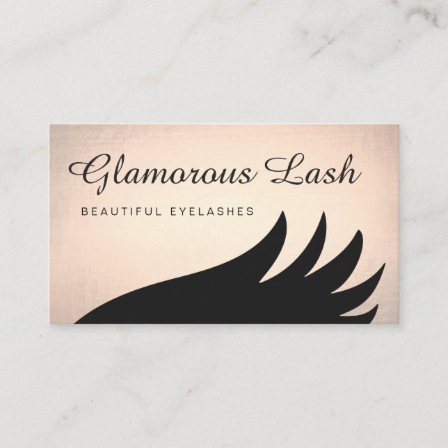 Tarjeta De Visita Extensiones Lash Bold Gold (Anverso)