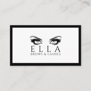 Tarjeta De Visita Extensiones Lash de Salon de Broches y Lashes