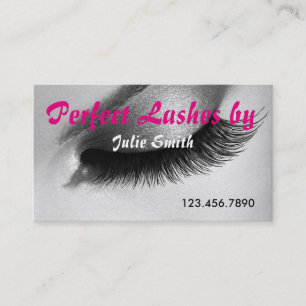 Tarjeta De Visita Extensiones Lash Lantea Salón De Cosmetología De