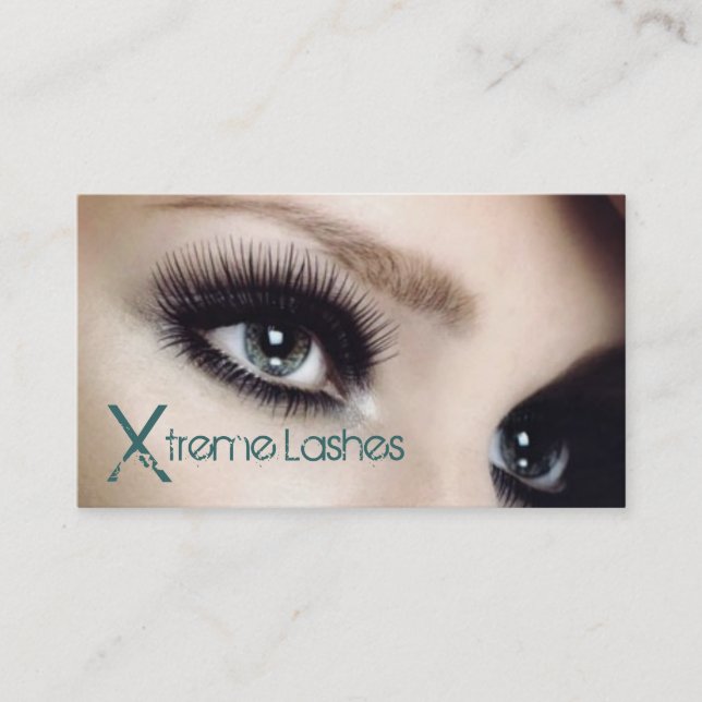 Tarjeta De Visita Extensiones Lash, Lashes Salon Business Card (Anverso)