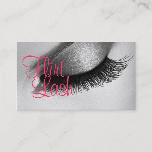 Tarjeta De Visita Extensiones Lash Lazan Salón Cosmetológico Belleza (Anverso)