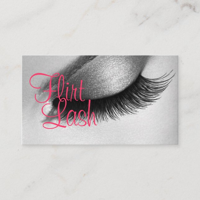 Tarjeta De Visita Extensiones Lash Lazan Salón Cosmetológico Belleza (Anverso)