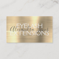 Extensiones Metalizado Eyelash Cepadas de Oro de L