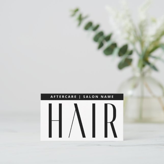 Tarjeta De Visita Extensiones simples y modernas del pelo después de (Anverso de pie)