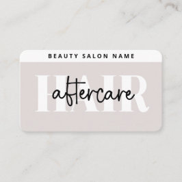 Tarjeta De Visita Extensiones simples y modernas del pelo después de