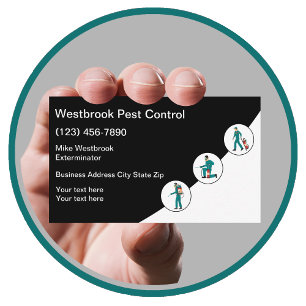 Tarjeta De Visita Exterminación del control de plagas