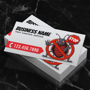 Tarjeta De Visita Exterminador de bicho de control de plagas profesi