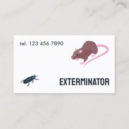 Tarjeta De Visita Exterminador de plagas de roedor QR