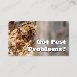 Tarjeta De Visita Exterminador de plagas para el control de plagas d