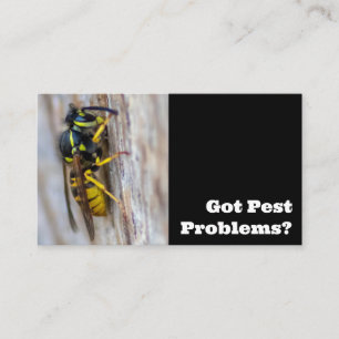 Tarjeta De Visita Exterminador de plagas para el control de plagas d