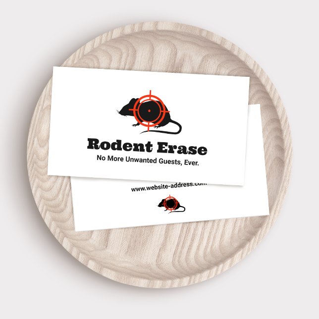 Tarjeta De Visita Exterminador de ratón de control de roedor (Subido por el creador)