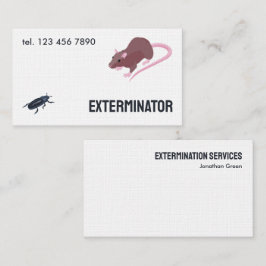Tarjeta De Visita Exterminador de roedores de plaga
