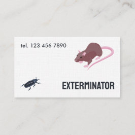 Tarjeta De Visita Exterminador de roedores de plaga