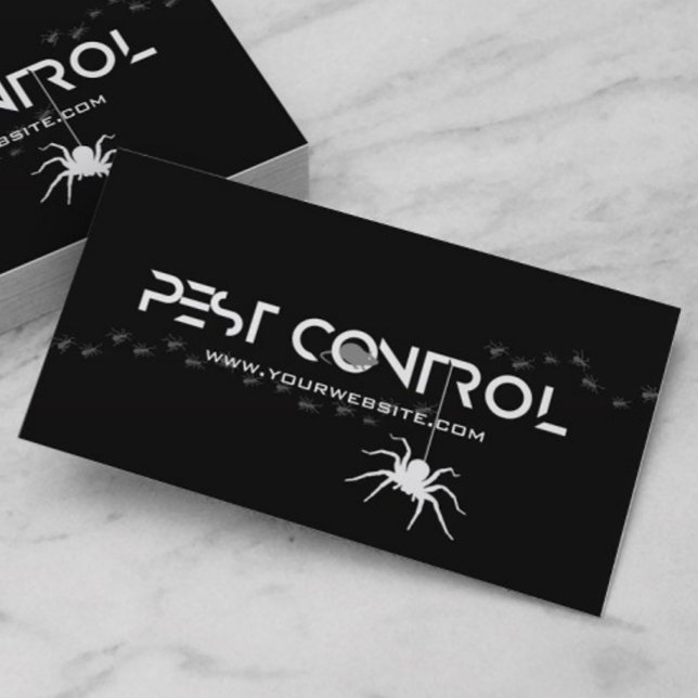 Tarjeta De Visita Exterminador profesional Control de plagas Blanco  (Subido por el creador)