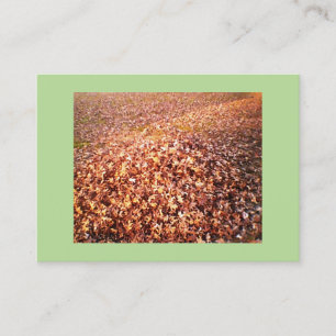 Tarjeta De Visita Extracción y rodadura de hojas