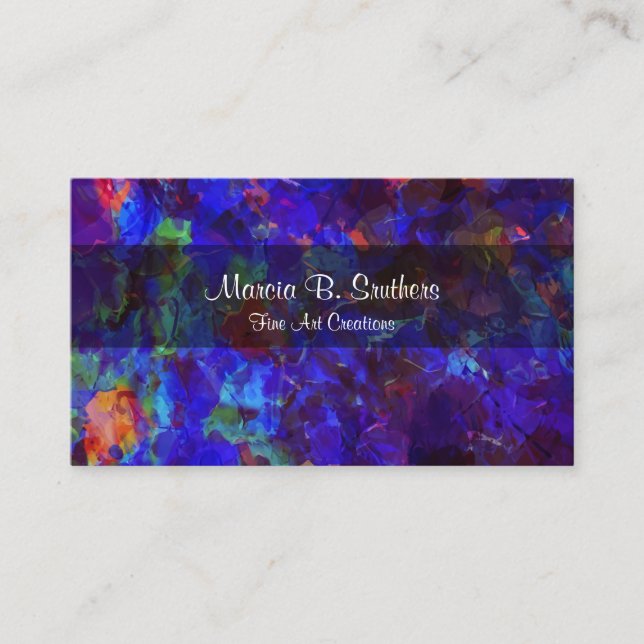 Tarjeta De Visita Extracto Businesscards de la galería de arte (Anverso)