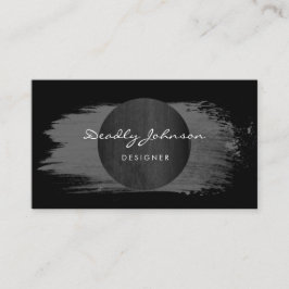 Tarjeta De Visita Extracto negro moderno Guay elegante de la