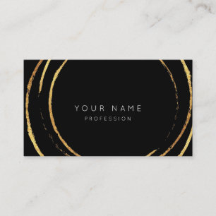 Tarjeta De Visita Extracto profesional del oro del Minimalism blanco