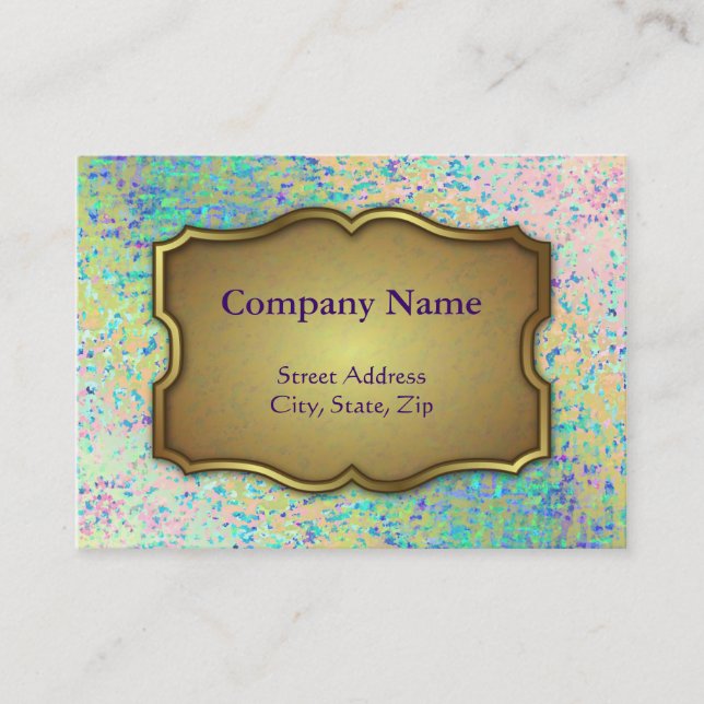 Tarjeta De Visita Extracto rechoncho del arte de Informel de la (Anverso)