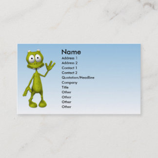 Tarjeta de visita extranjera de Toon