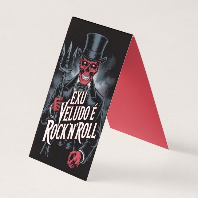 Tarjeta De Visita Exu Veludo é Rock'N'Roll #1 (Anverso)