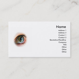 Tarjeta De Visita Eye Business Card