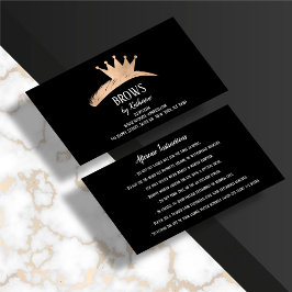 Tarjeta De Visita Eyebrow Micorblando luego del cuidado de la corona