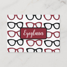 Tarjeta De Visita Eyeglasses Spectacles Specs Glasses Optometrist