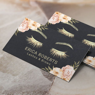 Tarjeta De Visita Eyelash Artista de maquillaje Salón de Belleza Fl