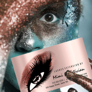 Tarjeta De Visita Eyelash Instrucciones para el cuidado después del
