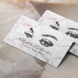 Tarjeta De Visita Eyelash Makeup Artista Moderno Salón De Belleza D