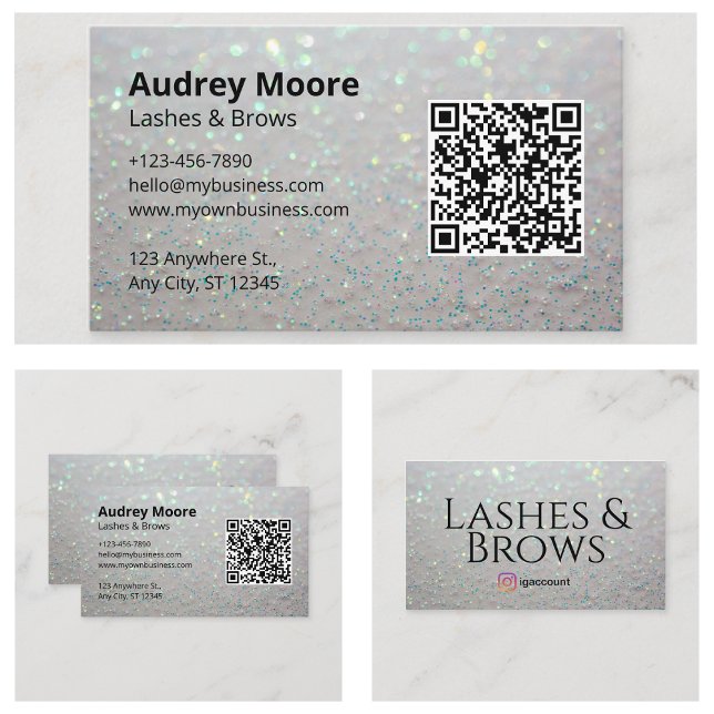Tarjeta De Visita Eyelash sofisticado (Sophisticated Eyelash Business Card
)
