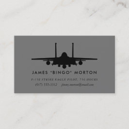 Tarjeta De Visita F-15E Piloto de águila de ataque