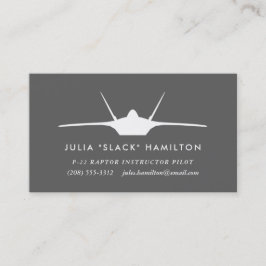 Tarjeta De Visita F-22 Raptor Pilot
