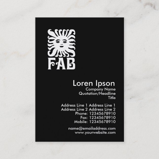 Tarjeta De Visita Fab - Oro (Anverso)