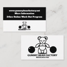 Tarjeta De Visita Fábrica de Osos Gummy/gimnasio/fitness
