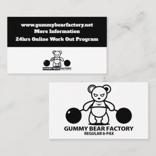 Tarjeta De Visita Fábrica de Osos Gummy/gimnasio/fitness