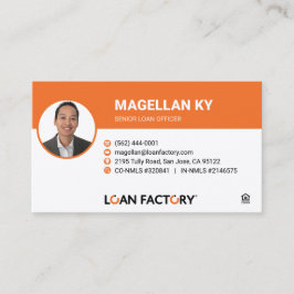 Tarjeta De Visita Fábrica de Préstamos - Responsable de préstamos hi